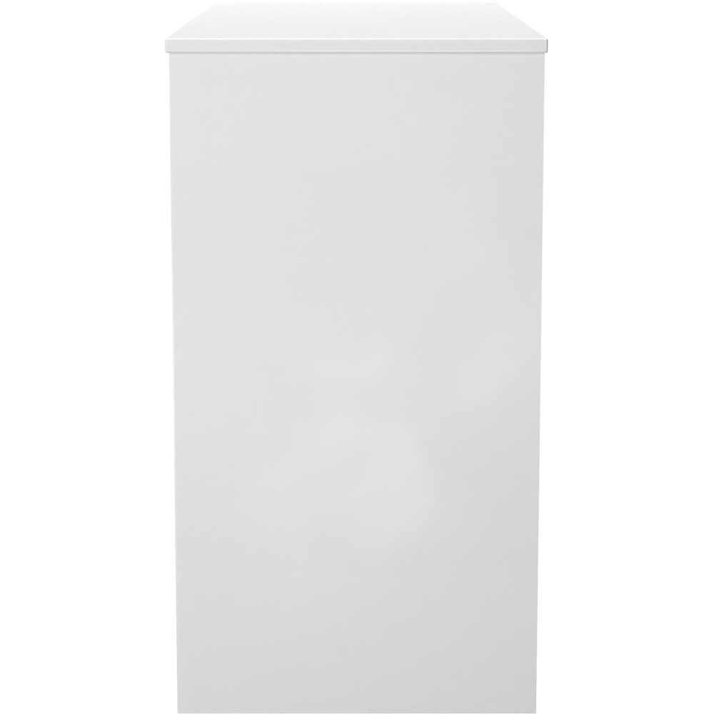 Crowndale Monaco 3 Drawer Grey Gloss and White Vanity Dressing Table Ready Assembled Image 4