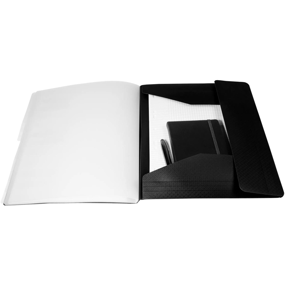 Exacompta Opak A4 8 Compartment Black Elasticated 3 Flap Multi-Part File 10 Pack Image 3
