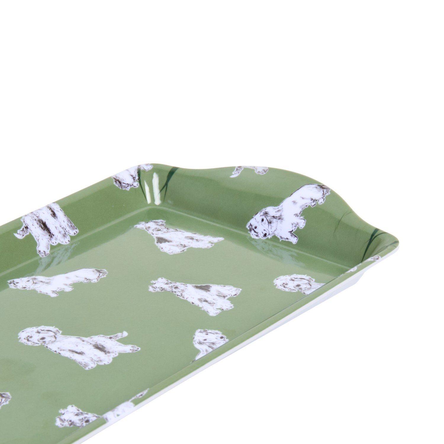 Waggy Tails Drinks Tray Sage Green Image 4