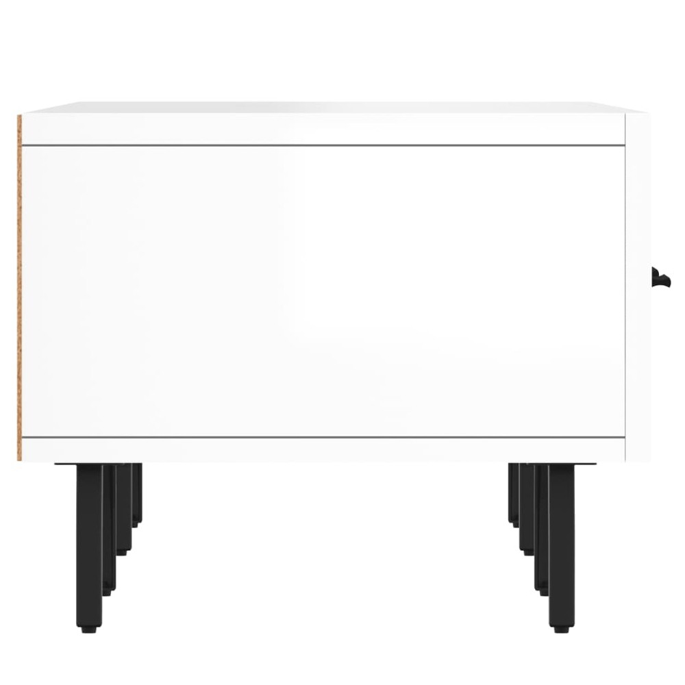 vidaXL 3 Drawer White TV Cabinet Image 7