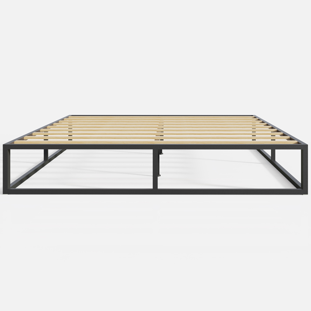 GFW Double Black Platform Bed Frame Image 5