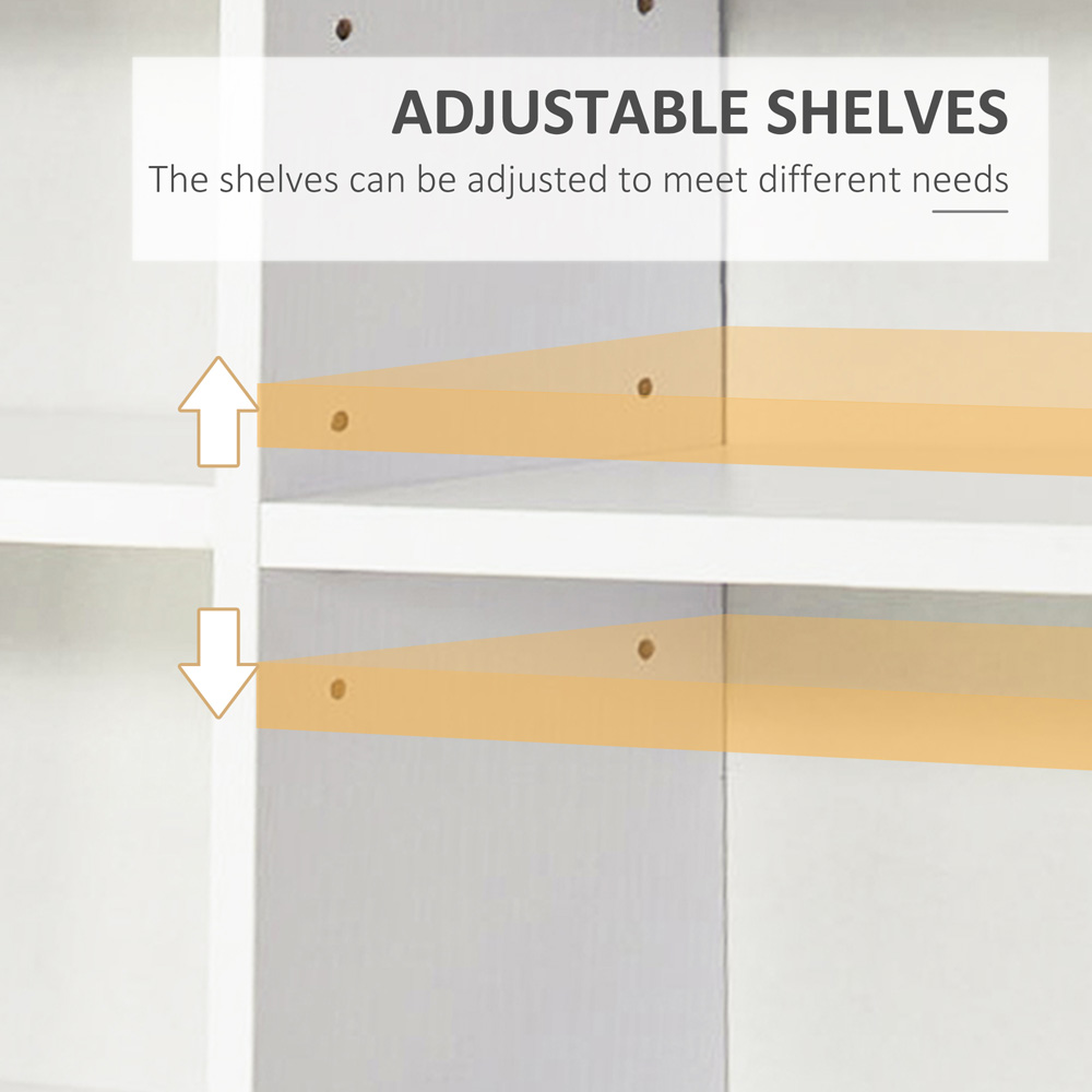 Portland White CD and DVD Storage Unit Image 6