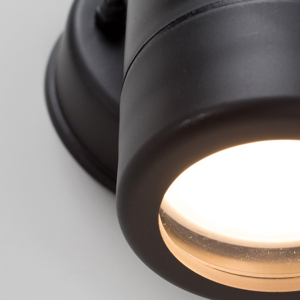 ValueLights Mellor Black Outdoor Wall Downlight Image 3