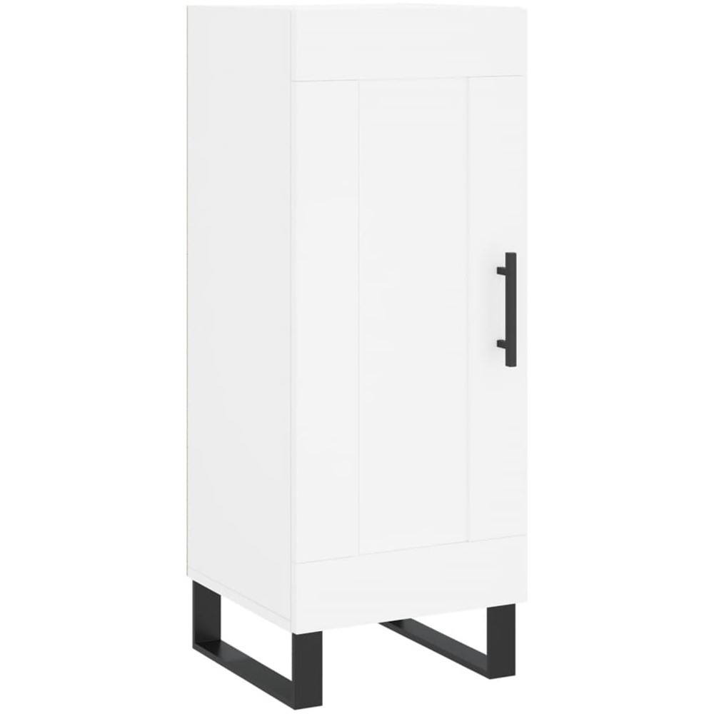 vidaXL Single Door White Sideboard Image 2