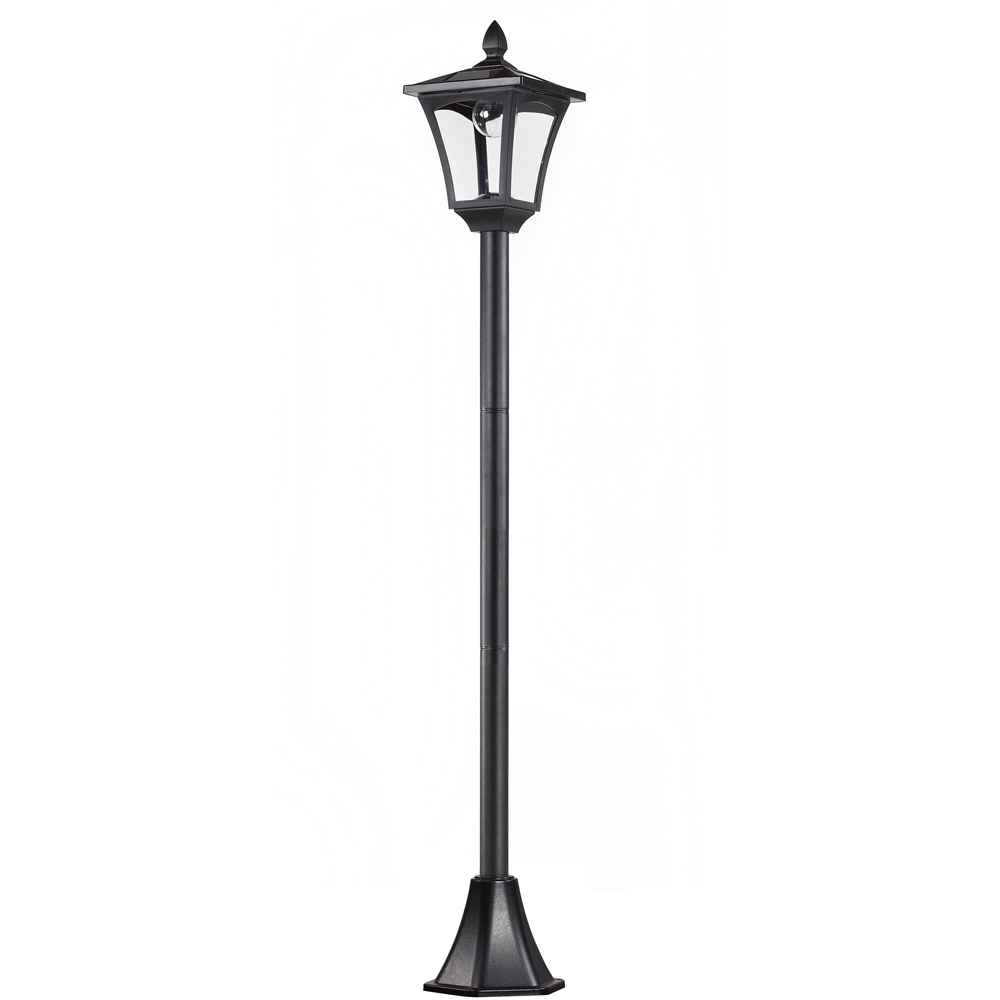 Outsunny Black LED Solar Lantern Lamp Post Image 1