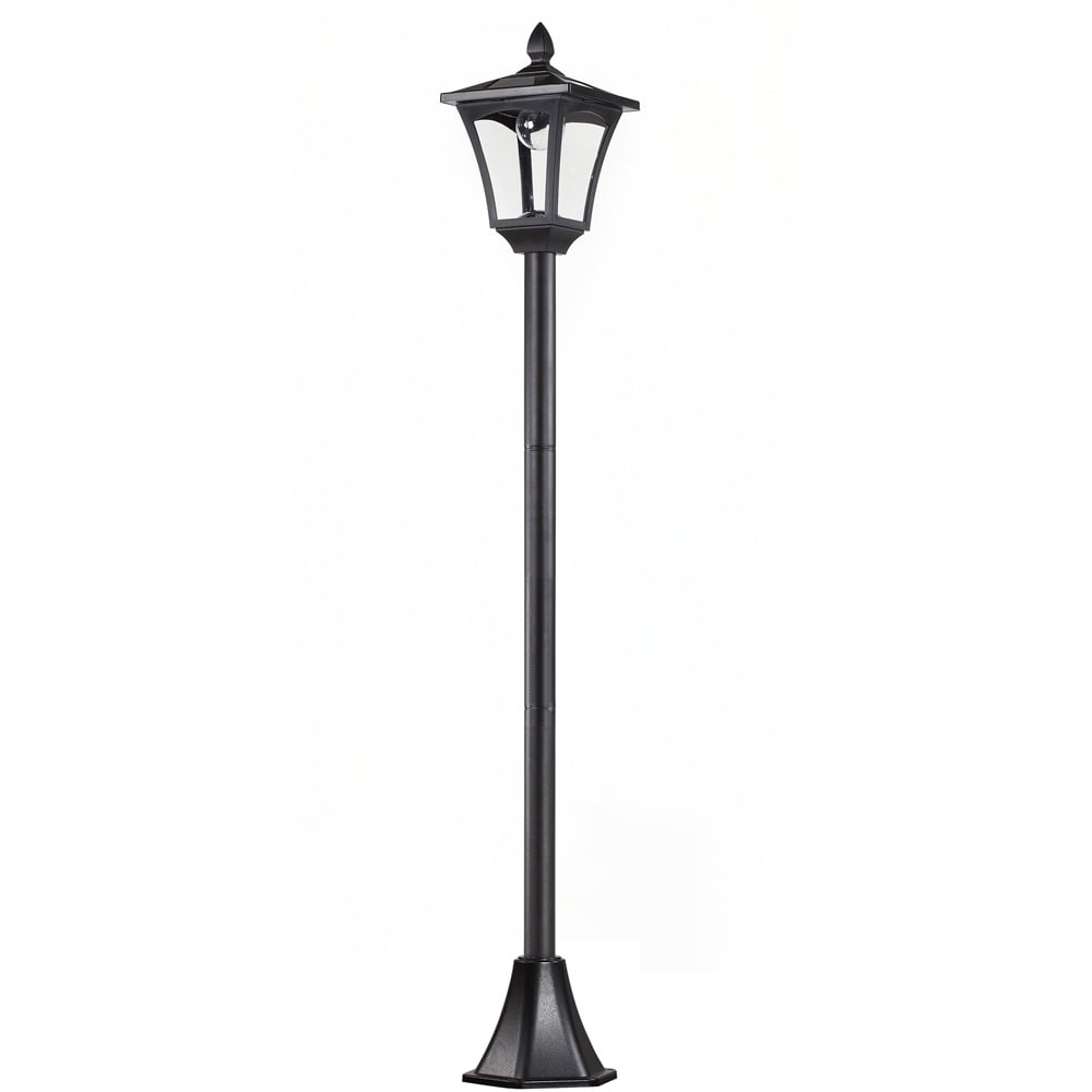 Outsunny Black LED Solar Lantern Lamp Post Image 1