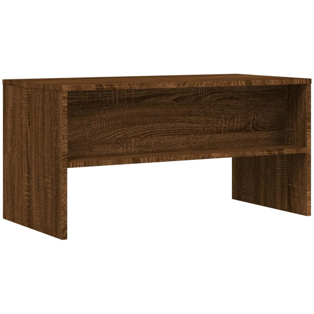 vidaXL Single Shelf Brown Oak TV Cabinet Image 6