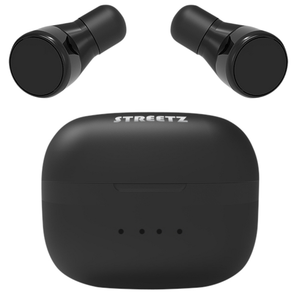 Streetz Black True Wireless In-Ear Dual Ear Buds Image 1