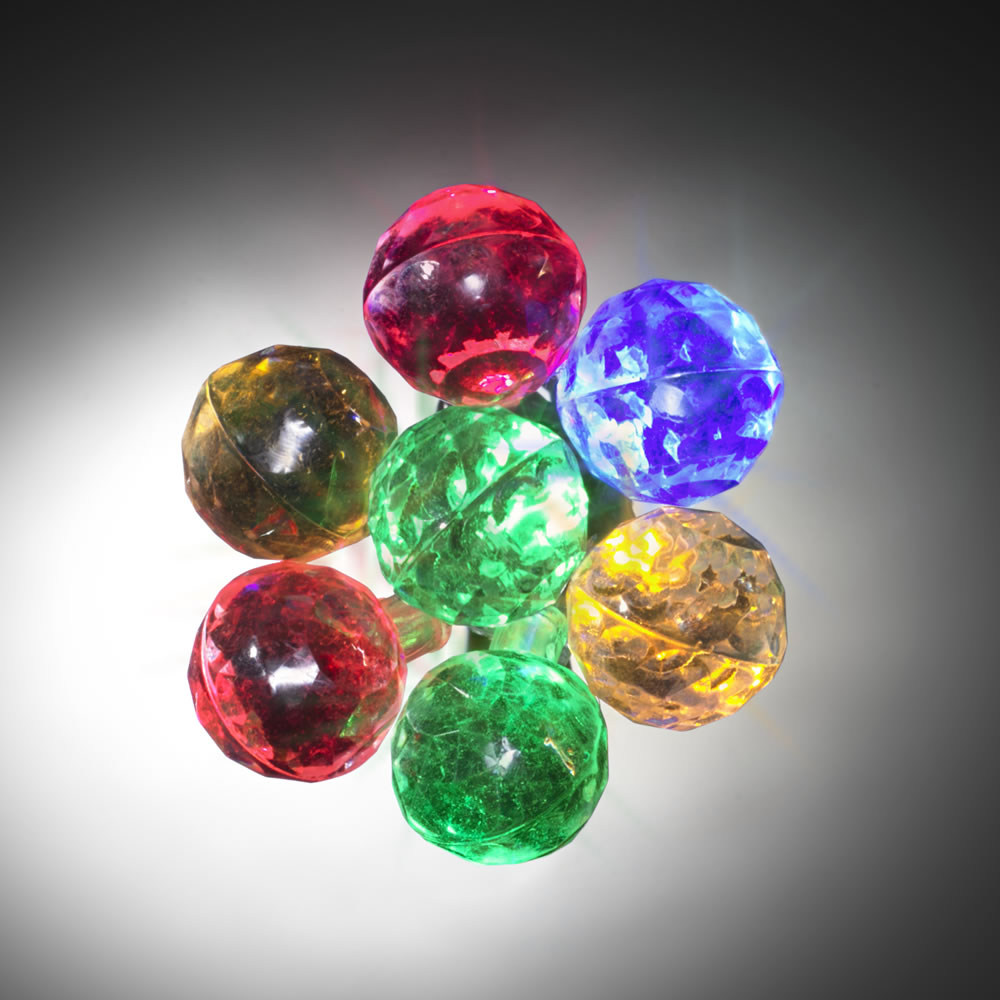 Wilko 20 Multicoloured Battery Operated Christmas Ball Lights Image 1