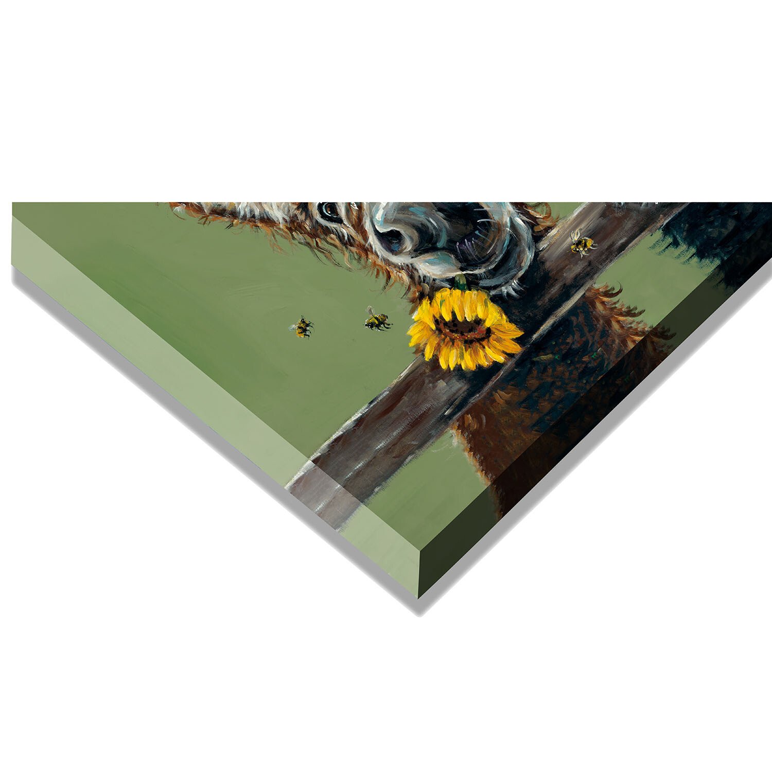 Louise Brown Donkey Duo Canvas - Multicolour Image 3