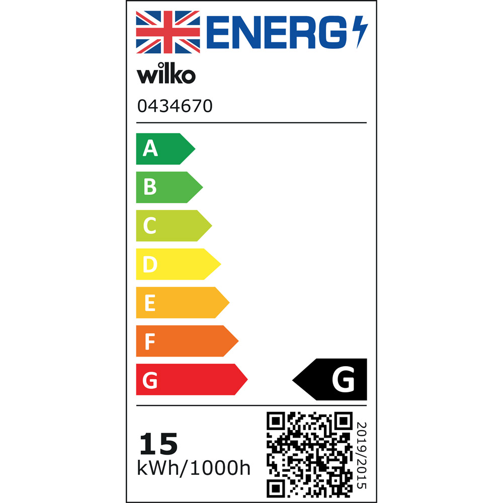 Wilko 1 pack Small Screw E14/SES 80 Lumens/15W Inc andescent Oven Bulb Image 4