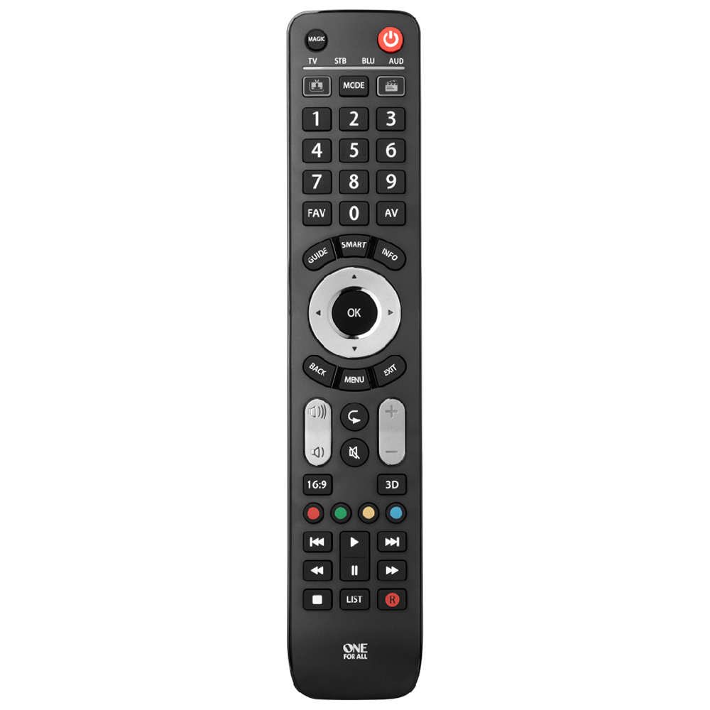 One For All Evolve 4 Device TV Remote Control Image 1
