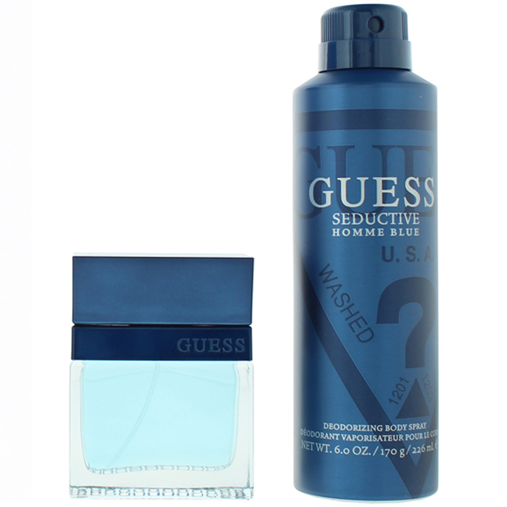 Guess Seductive Homme Blue Eau de Toilette 50ml Gift Set Image 2