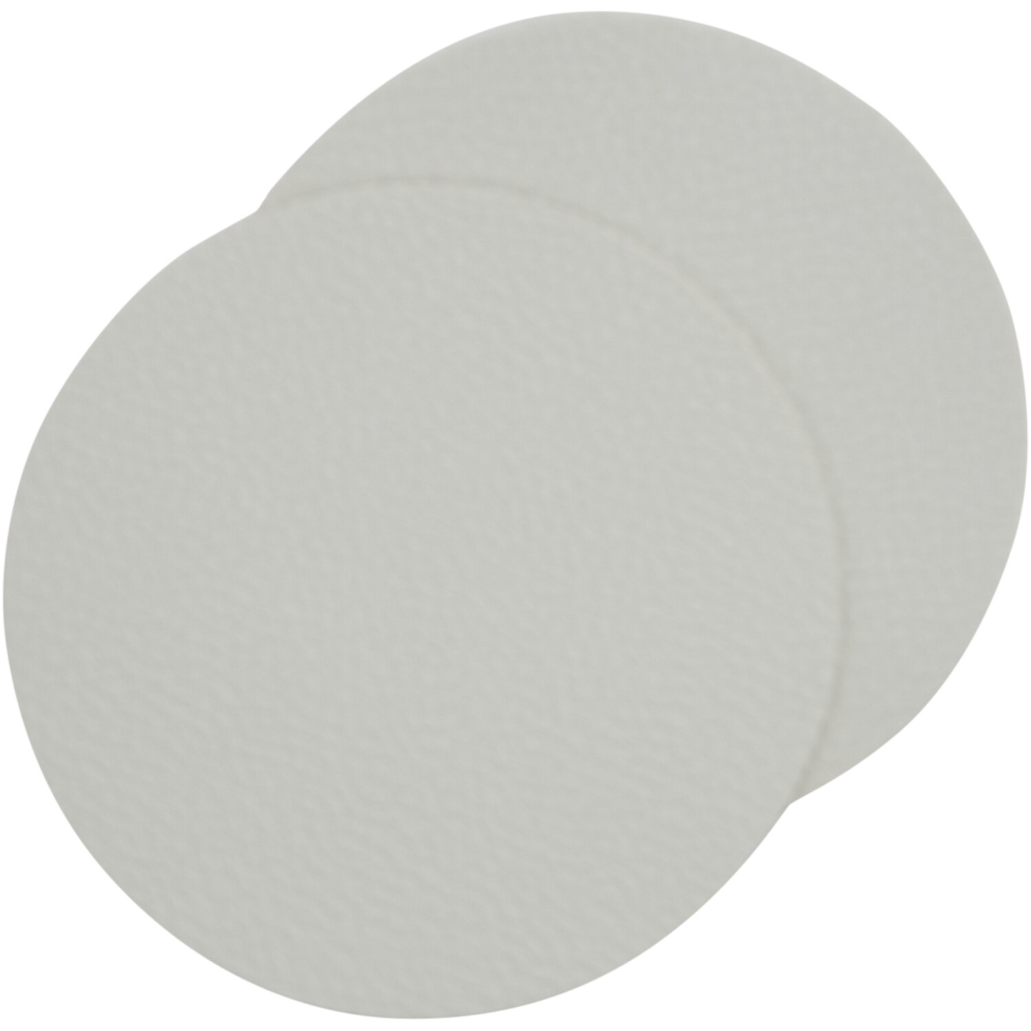 Set of 4 Round Fusion Faux Leather Coasters - Grey Image 1