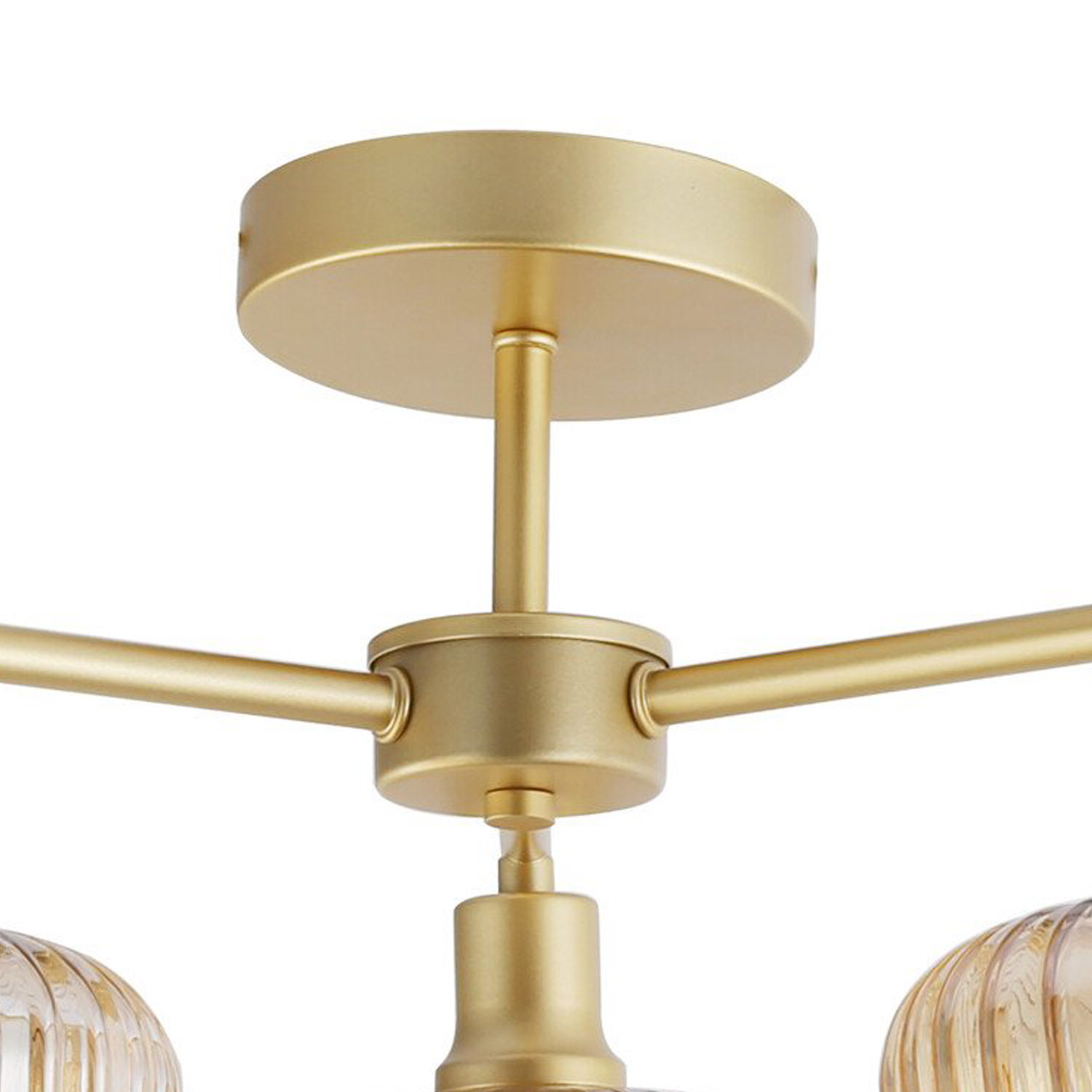 Micah 3 Light Ceiling Fitting Champagne and Gold Image 5