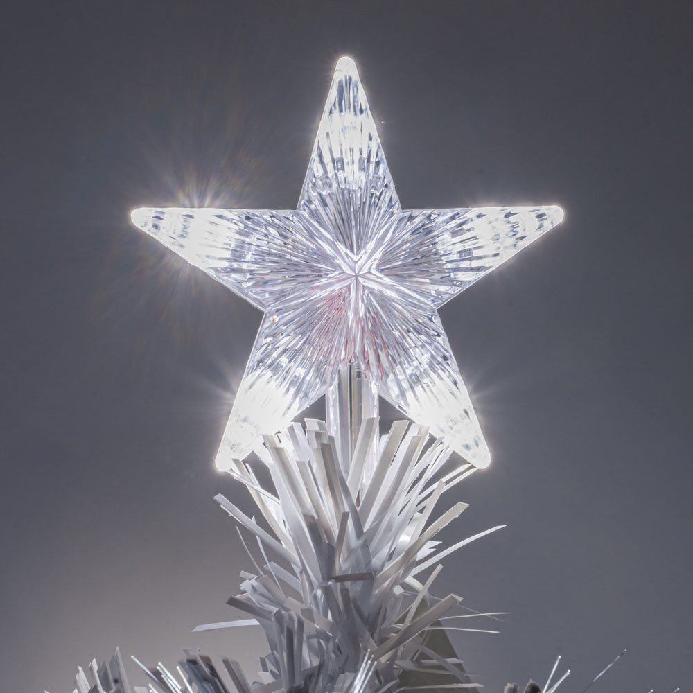 The Christmas Centre 22 Cool White LED White Fibre Optic Artificial Xmas Tree 3ft Image 5