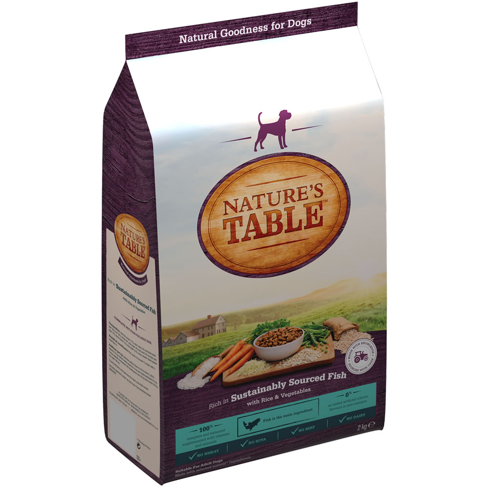 Nature's Table Fish with Rice & Vegetables        Complete Dog Food 2kg Image 1