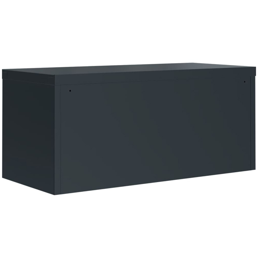 vidaXL 2 Door Anthracite Steel Filing Cabinet Set of 2 Image 6