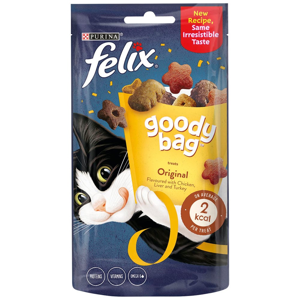 Felix Goody Bag Cat Treats Original Mix 60g Image 1