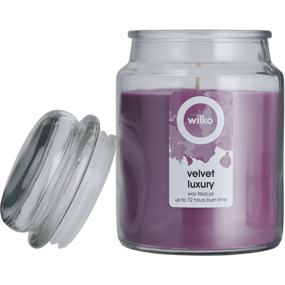 Wilko Velvet Luxury Scented Jar Candle Image 2