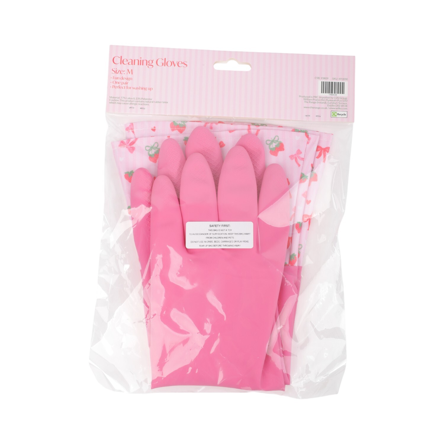 Berry Sweet Cleaning Gloves Pink Image 3