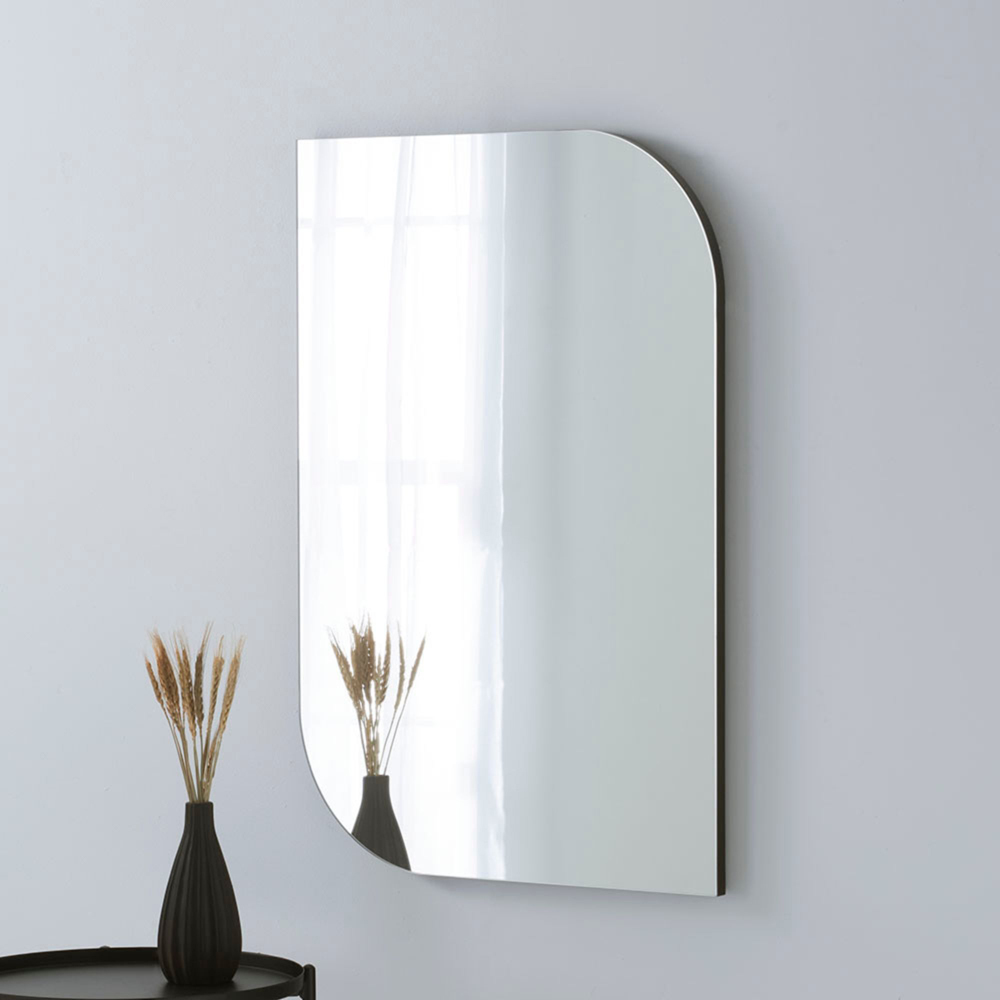 Yearn Newington Black Irregular Wall Mirror 90 x 60cm Image 2