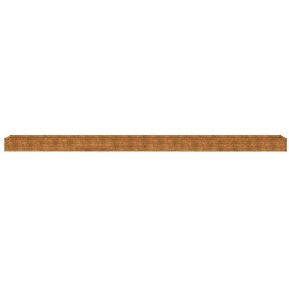 vidaXL Brown Corten Steel Raised Garden Bed 36 x 770 x 50cm Image 2
