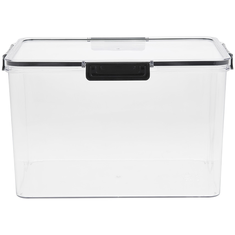 Living and Home Clear Stackable Fridge Organiser Storage Box Set 4 Pack Image 3