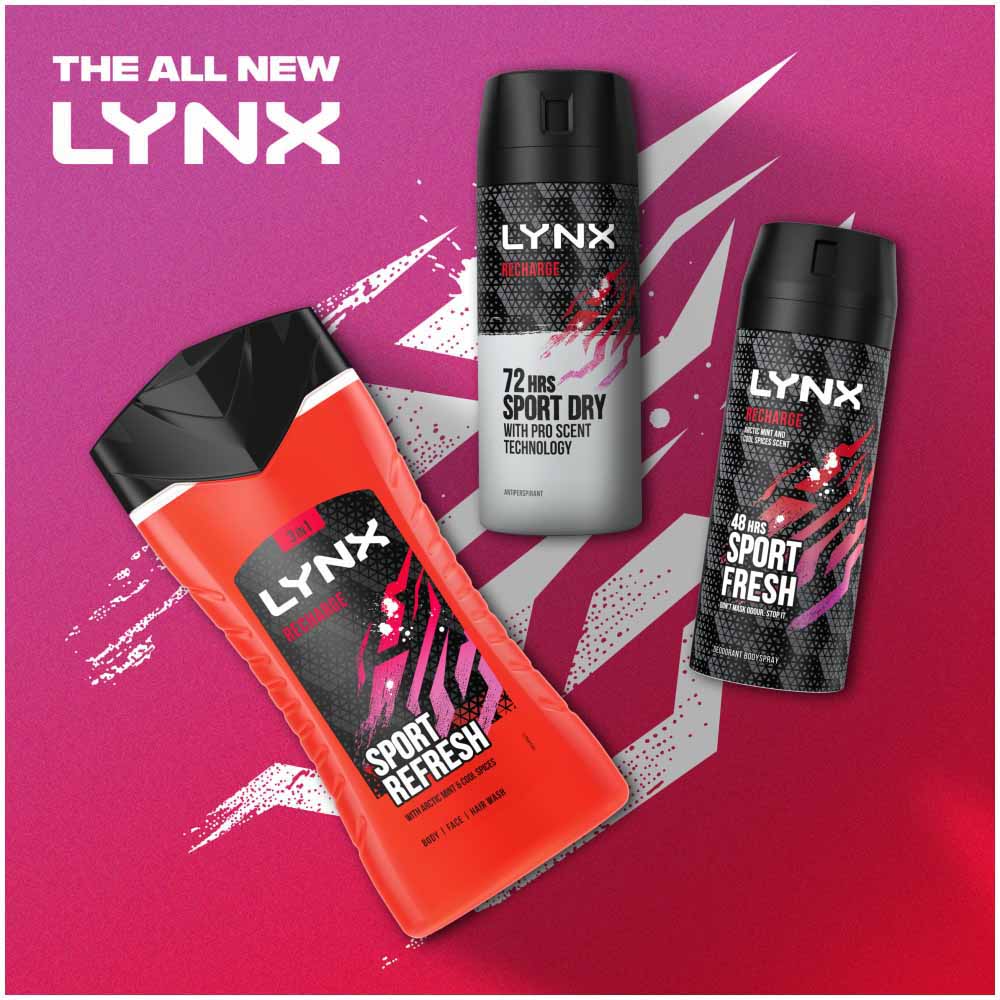 Lynx Recharge Body Spray 150ml Image 8