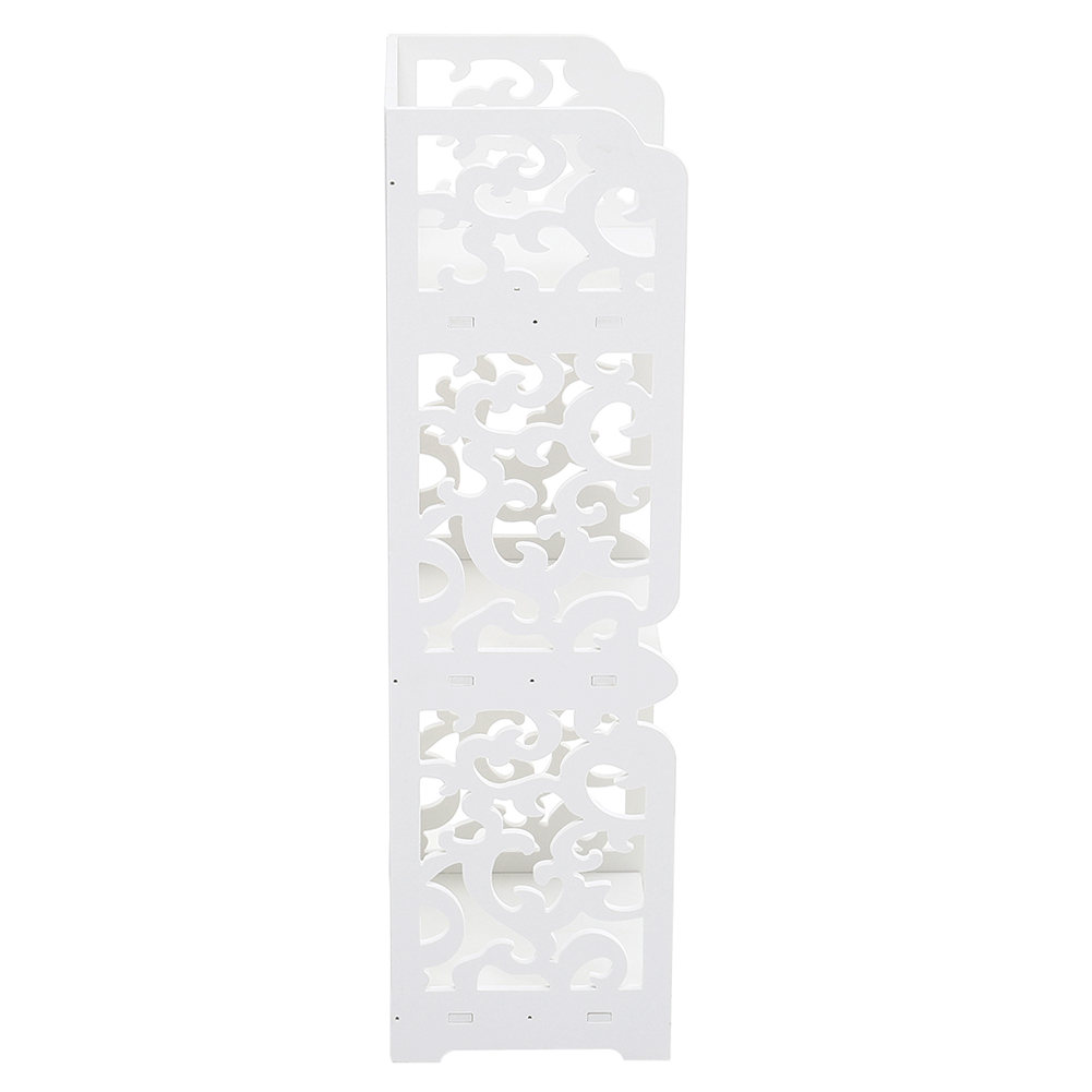 3 Tier White Storage Display Shelving Image 3