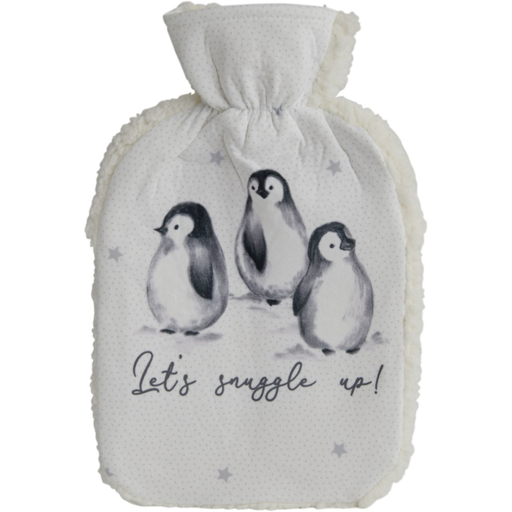 Single Wilko Hot Water Bottle with Plush Cover in Assorted styles Image 6