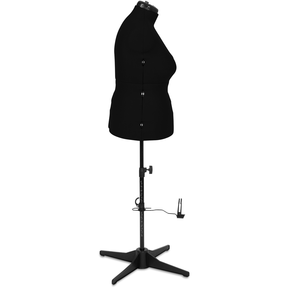 Sewing Online 023818-Black Black Adjustable 8-Part Dressmakers Dummy with Hem Marker Large Image 4