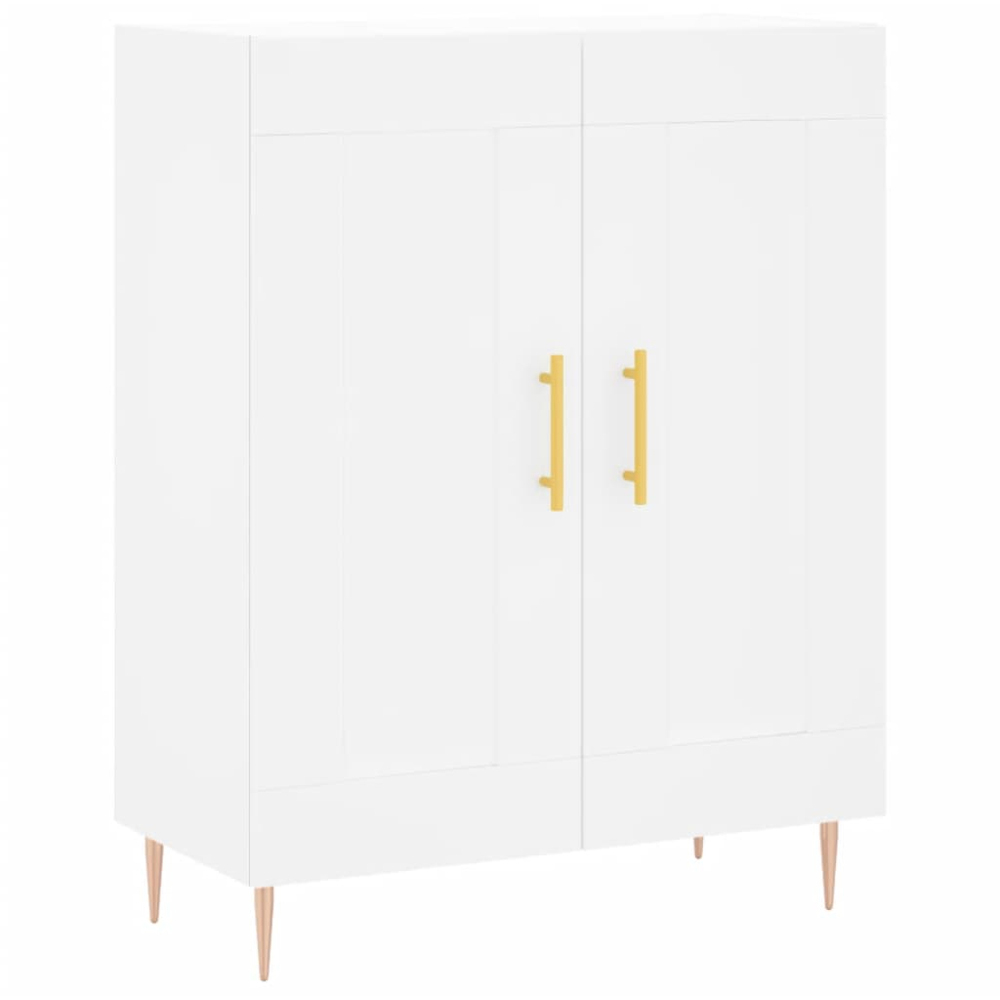 vidaXL 2 Door White Sideboard Image 2