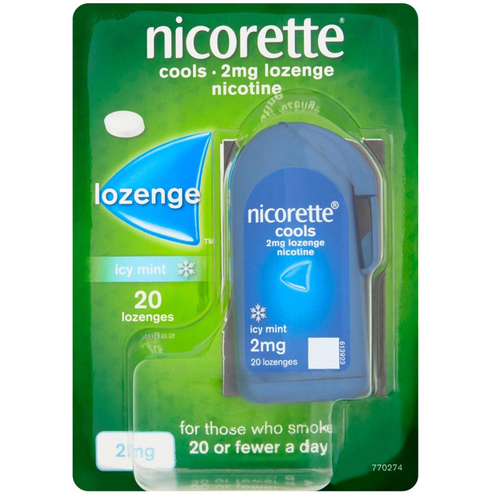 Nicorette Lozenge Mint 2mg 20's Image 1