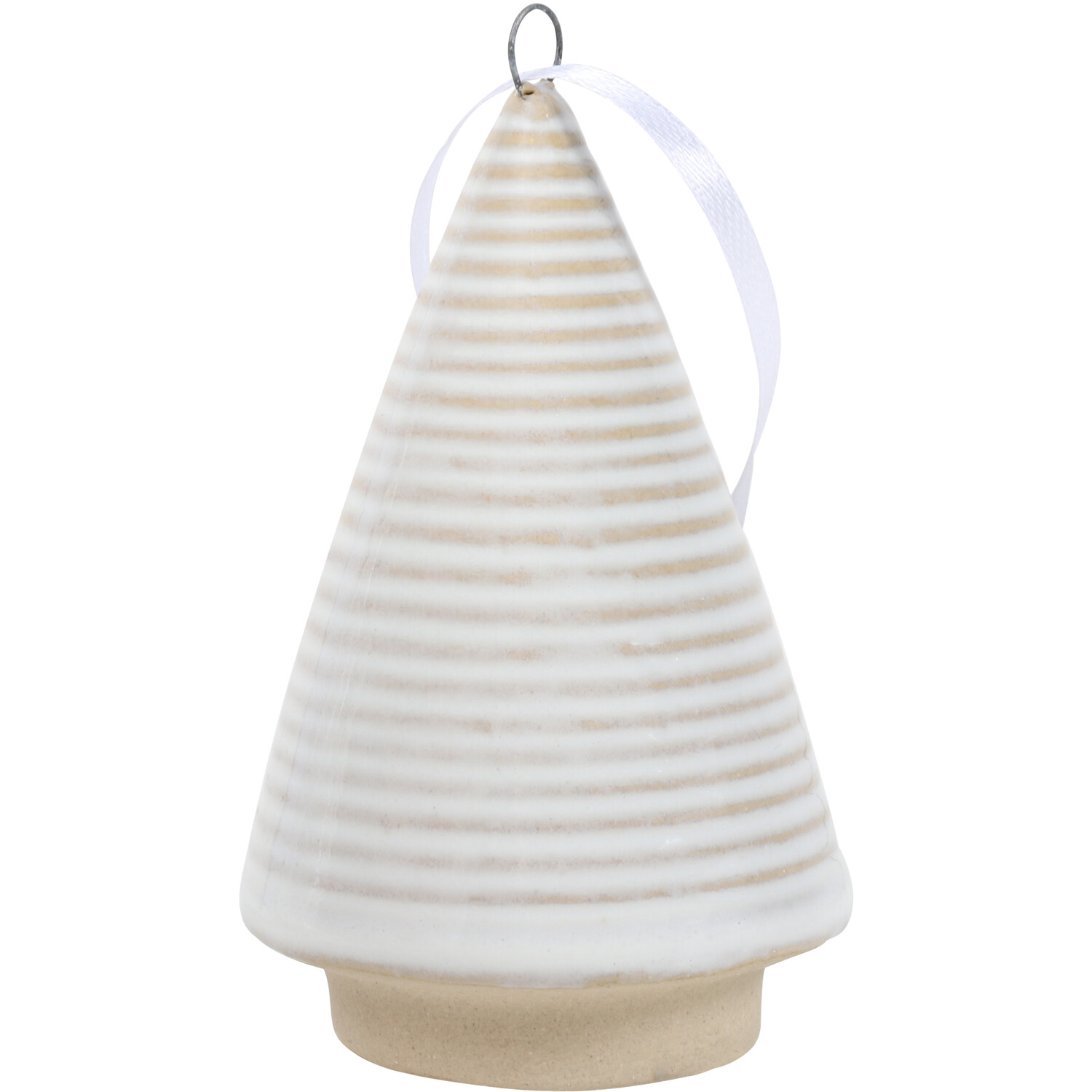Pack of 4 Ceramic Christmas Trees - White Image 5