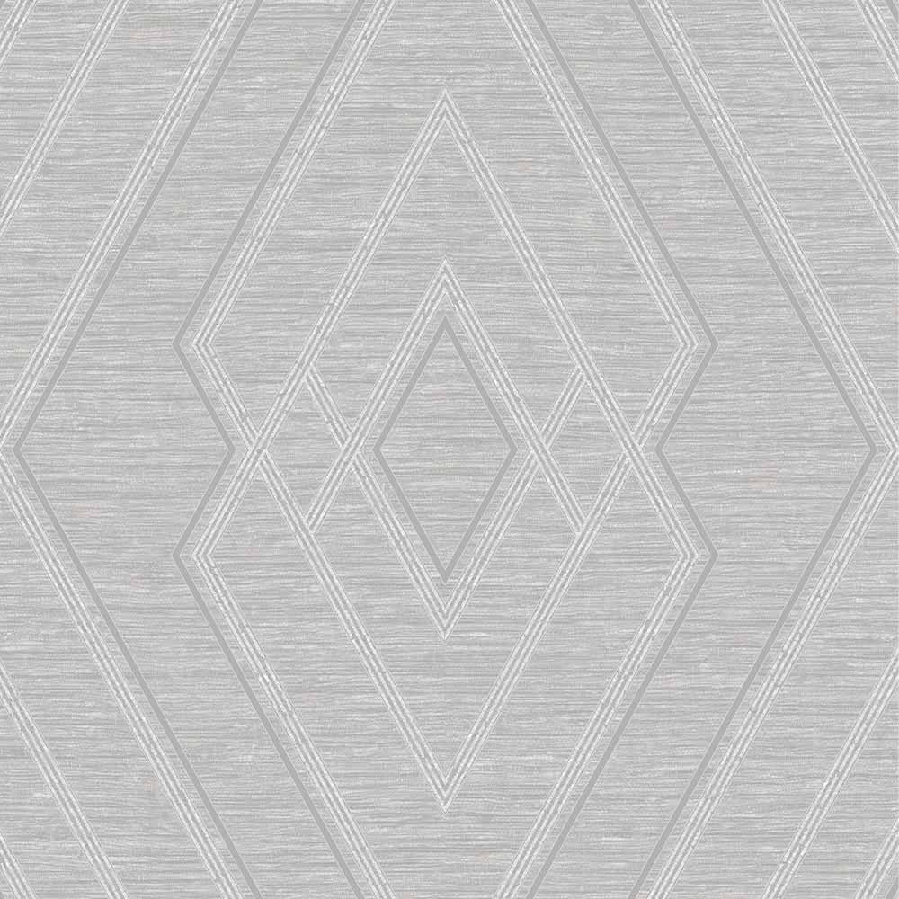 Superfresco Colours Interlink Light Grey and Silver Wallpaper Image 1