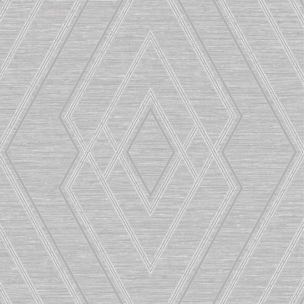 Superfresco Colours Interlink Light Grey and Silver Wallpaper Image 1