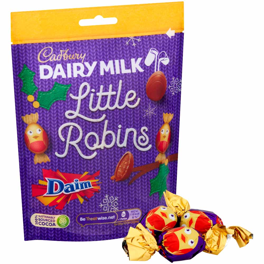 Cadbury Dairy Milk Daim Robins Bag 77g Image 2