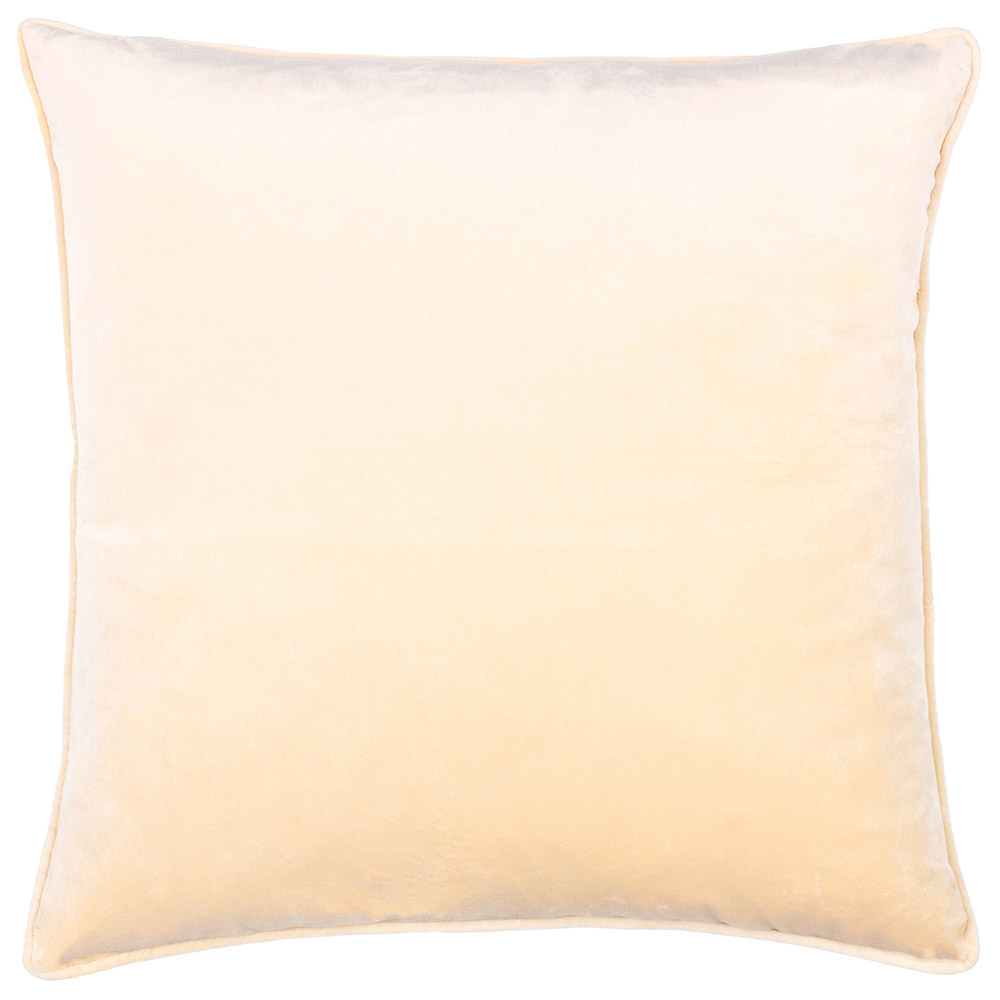 Paoletti Bloomsbury Ivory Geometric Cut Velvet Piped Cushion Image 3