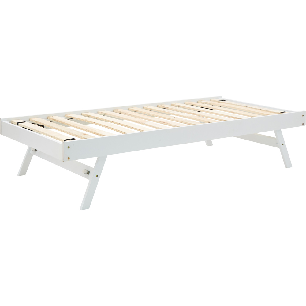 GFW Madrid White Wooden Trundle Day Bed Image 5