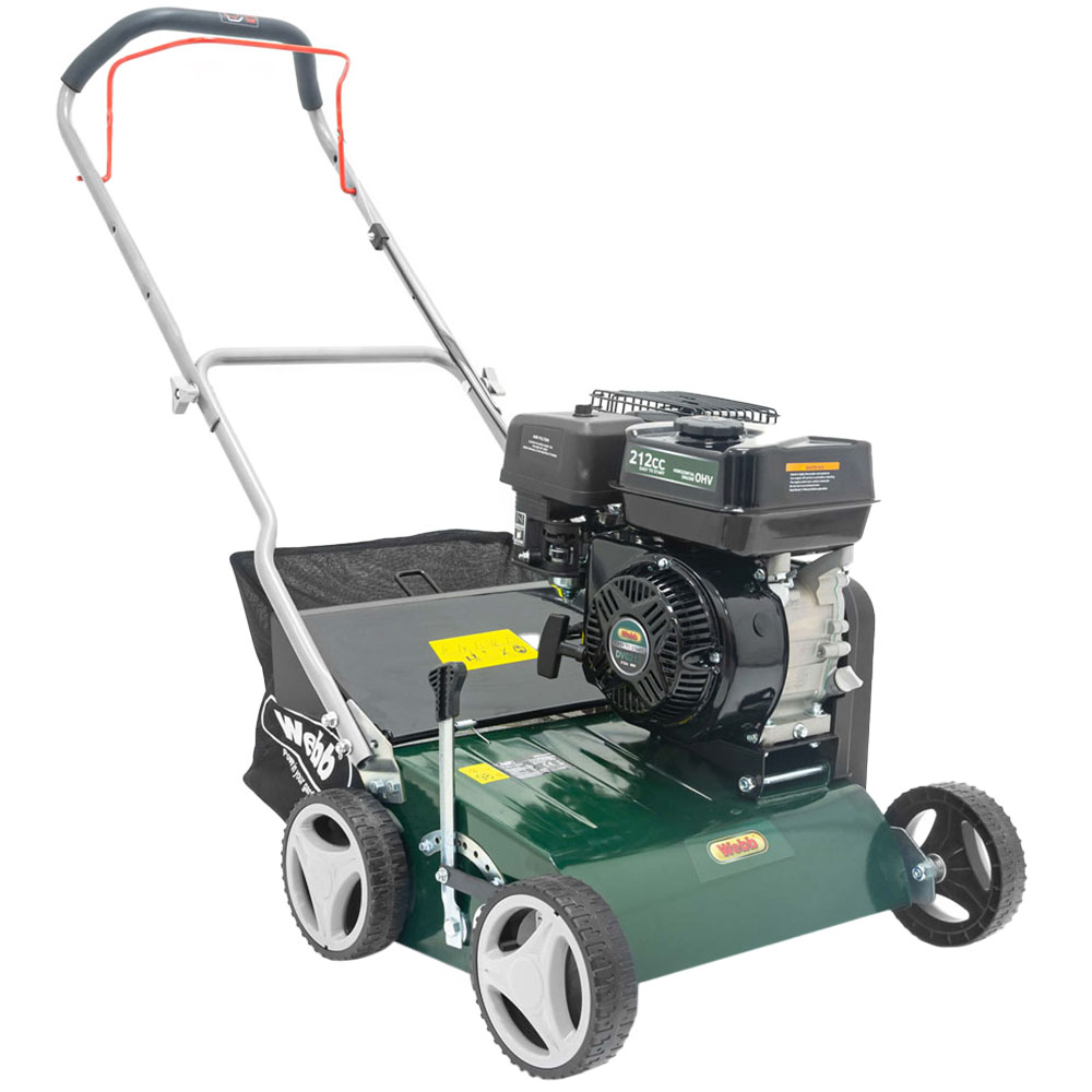 Webb 212cc 40cm Petrol Lawn Scarifier and Raker Image 1