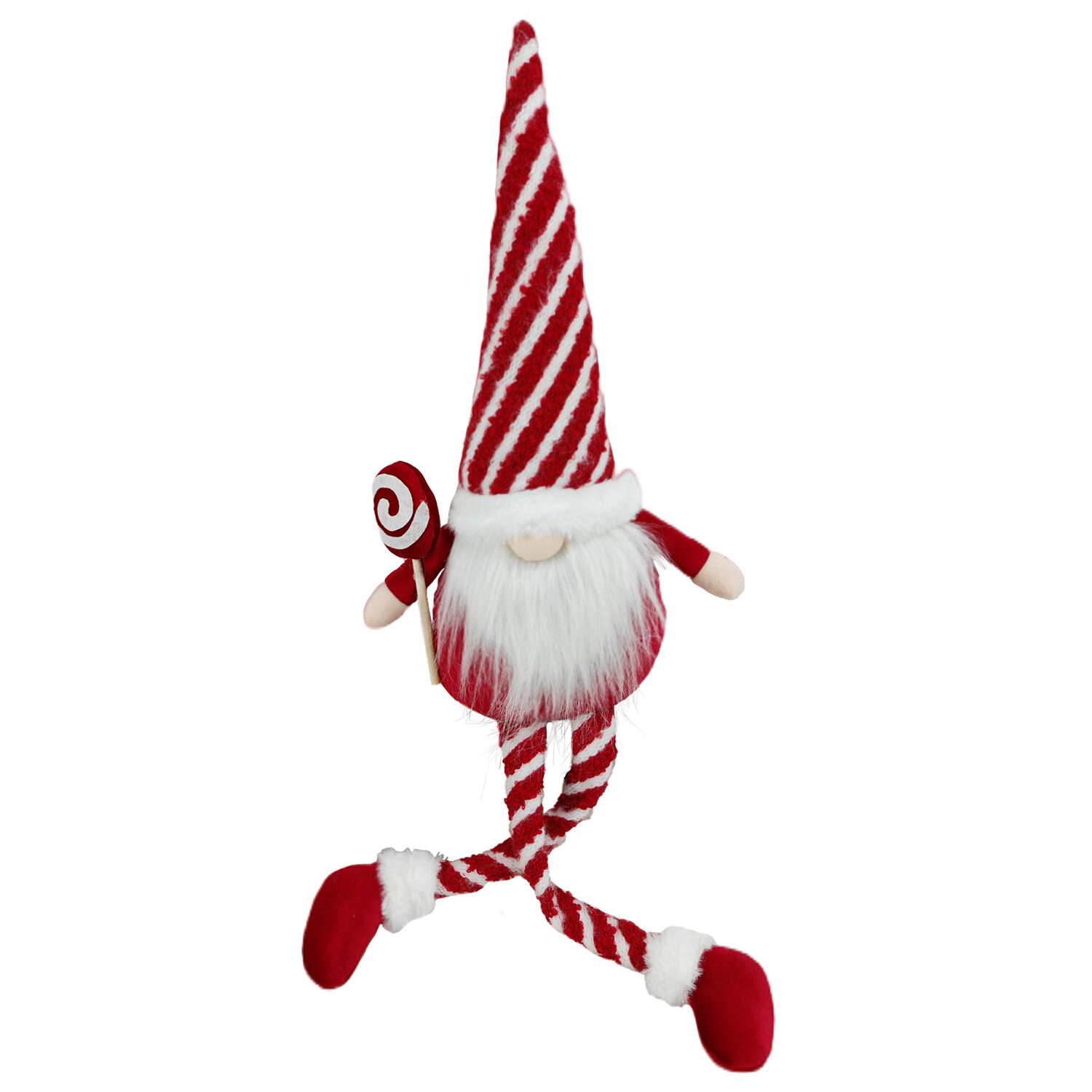 Candy Cane Sitting Gonk Red and White Image 1