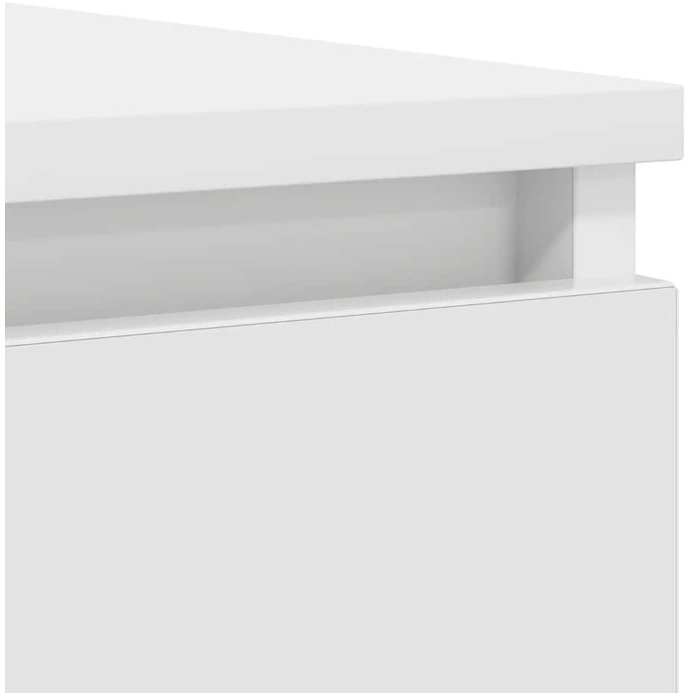 vidaXL 2 Door 4 Drawer White Sideboard Image 9