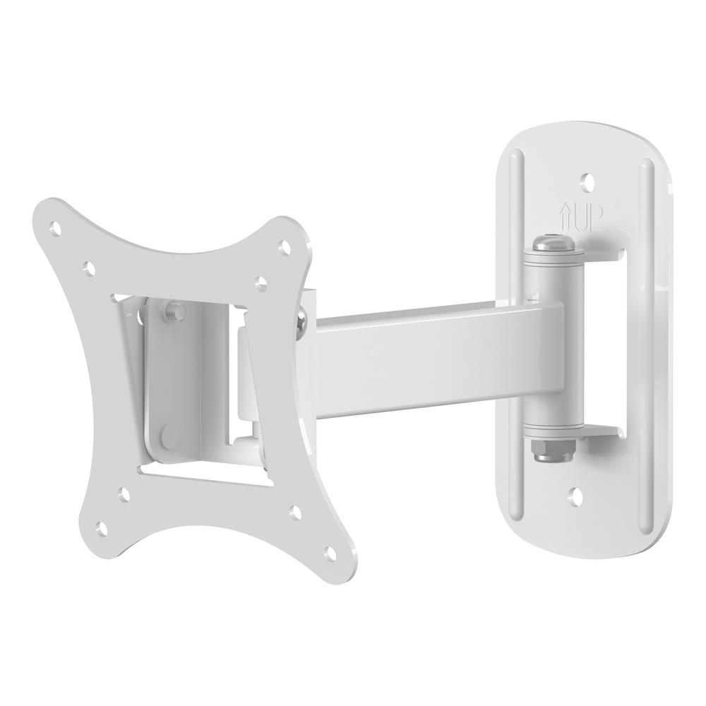 AVF 12-32 inch Extendable White Tilt and Turn Monitor Wall Mount Image 1