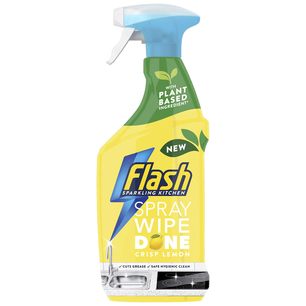 Flash Crisp Lemon Spray Wipe Done Glass Cleaning Spray 800ml Image 1
