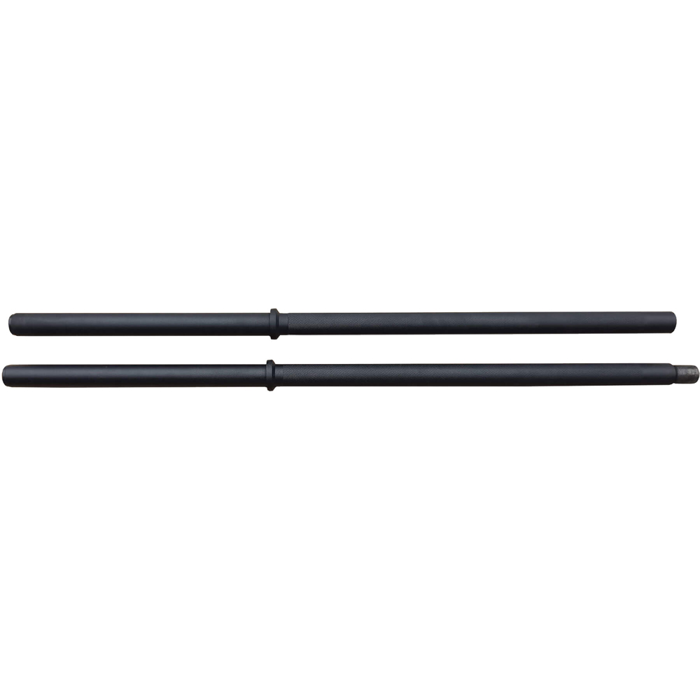 HXGN Black Standard Barbell with Spring Collars 1 inch Image 3