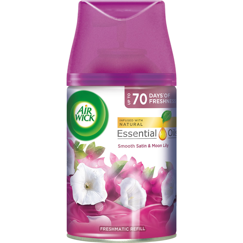 Air Wick Smooth Satin and Moon Lily Freshmatic Autospray Air Freshener Refill 250ml Image