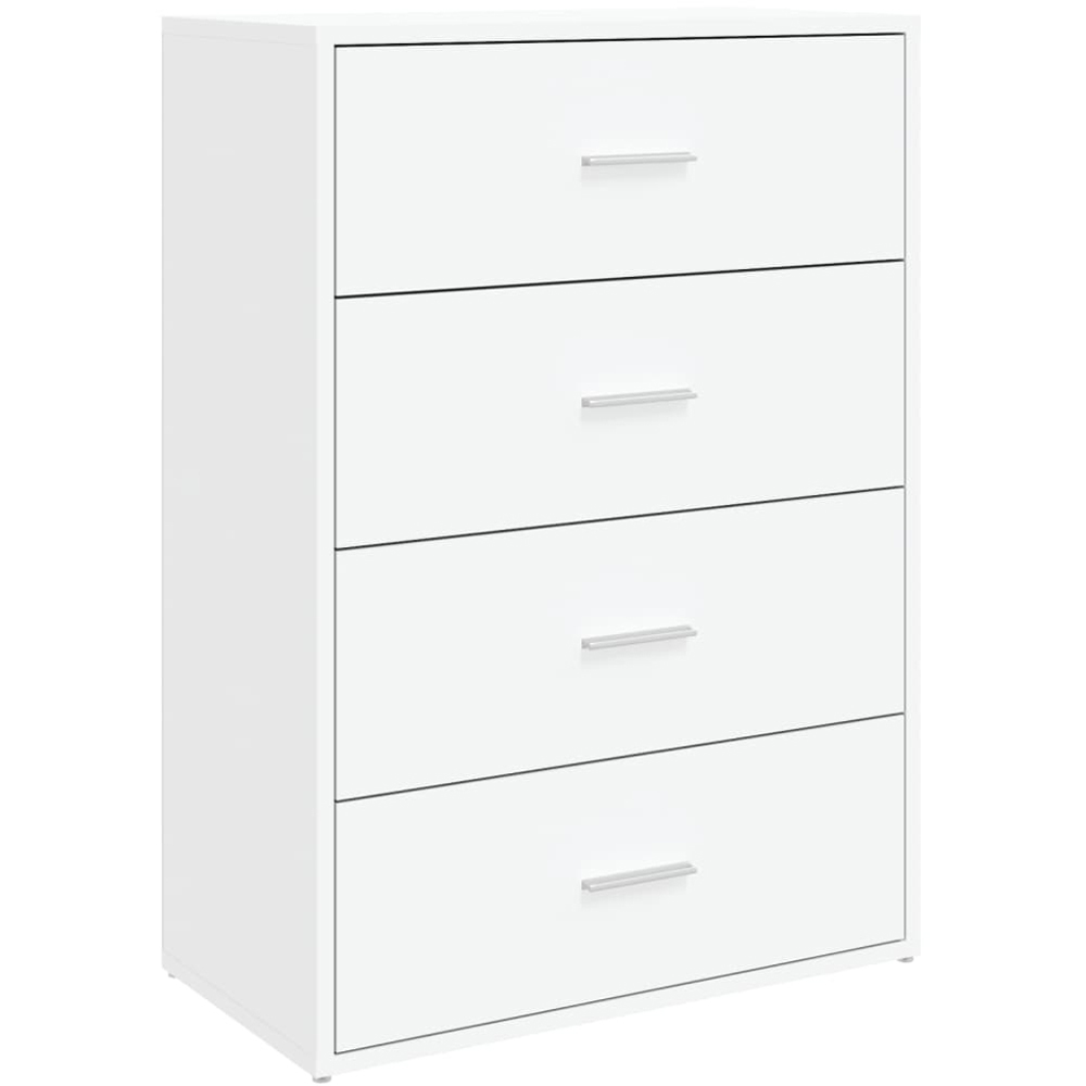 vidaXL 4 Drawer White Sideboard Image 2