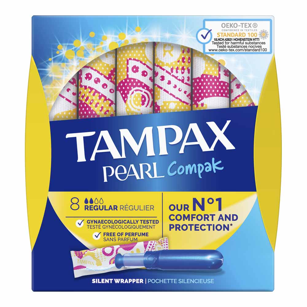 Tampax Compak Pearl Regular 8 Pack Image 2