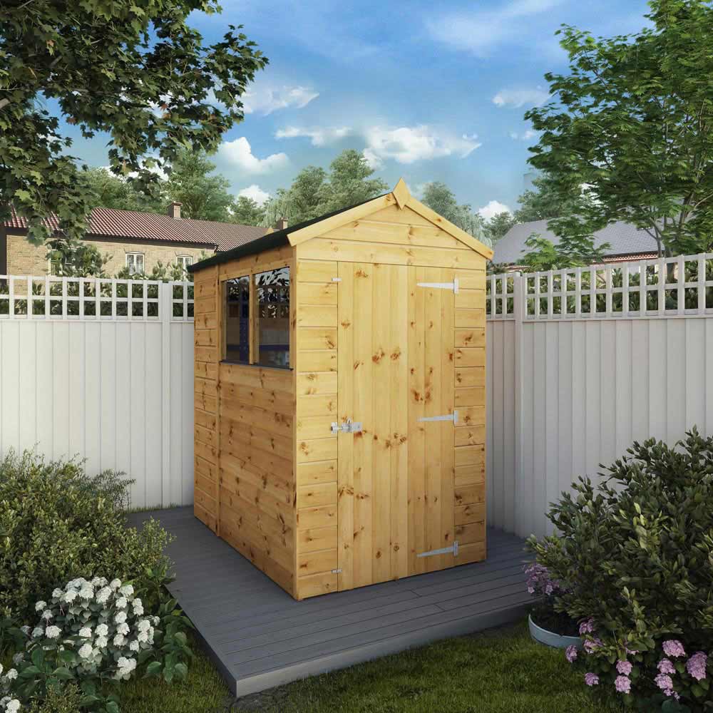 Mercia 6 x 4ft Shiplap Apex Wooden Shed Image 2
